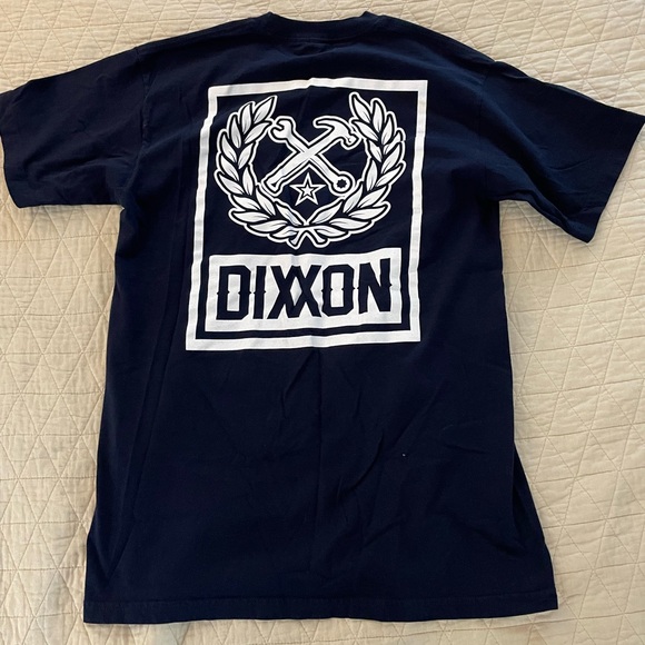 DIXXON Crossed Hammer & Wrench Graphic Logo Tee in Navy & White Size M - Picture 4 of 5